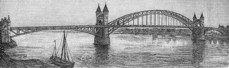 [Die Bogenbrcke ber den Rhein bei Bonn, 1898]