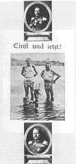 [einst und jetzt - v.o.n.u.: Wilhelm II, Noske und Ebert, Hindenburg]