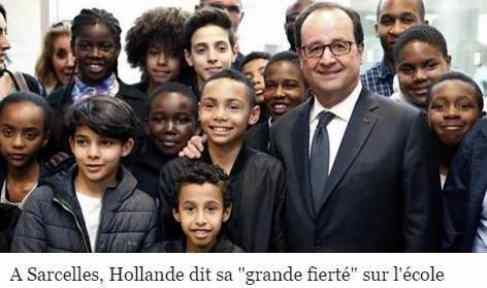 [eine typische französische Schulklasse im 21. Jahrhundert - und Hollande war stolz darauf]