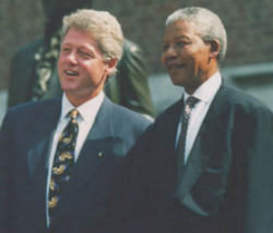 [Mandela und Clinton]