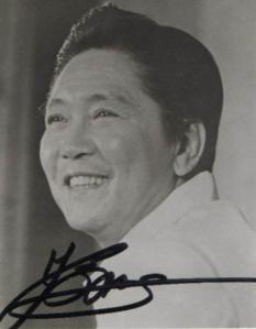 [Ferdinand Marcos - Autogrammkarte]