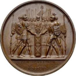 [Medaille auf die Gründung des Rheinbunds 1806 - Schwur auf das Liktorenbündel]