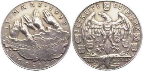 [Medaille auf die Wiedervereinigung mit Österreich (Ostmark) 1938]