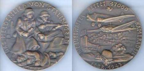 [Medaille von Goetz auf das 'Heldenlied von Stalingrad' - Februar 1943]