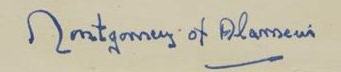 [Montgomerys Unterschrift 1944]