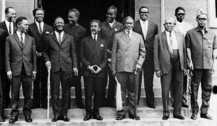 [Der 'Club der Diktatoren' 1967 in Kampala/Uganda]